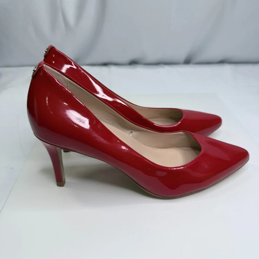 Kate Spade Red Patent Leather Pointed Toe Pumps Heels Women's Size 8M